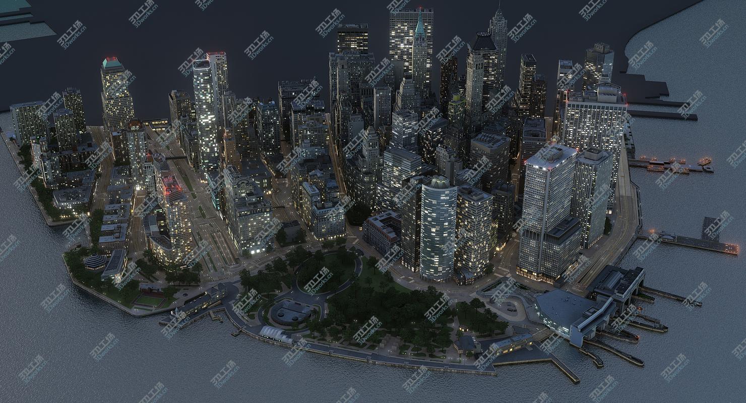 images/goods_img/20210113/3D Manhattan Lower Tip Night Low Poly model/2.jpg